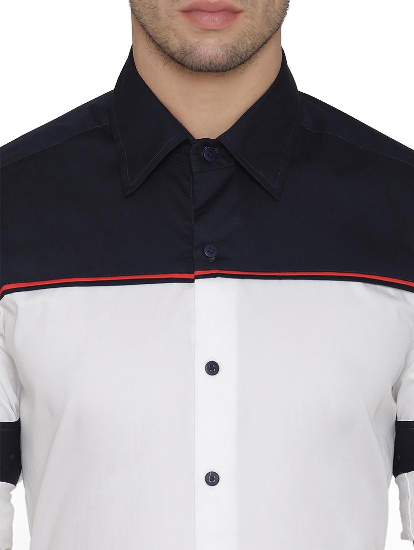 white cotton casual shirt - 14683080 - Zoom Image - 4