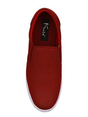 red Canvas casual slipon - 14683719 - Standard Image - 4