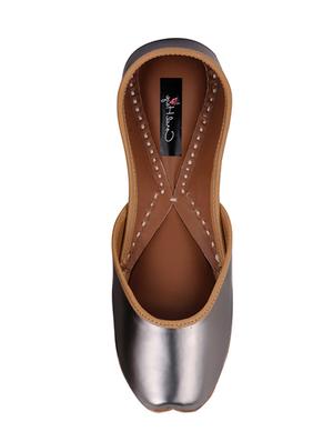 coral haze silver leather jutti - 14697692 - Standard Image - 4
