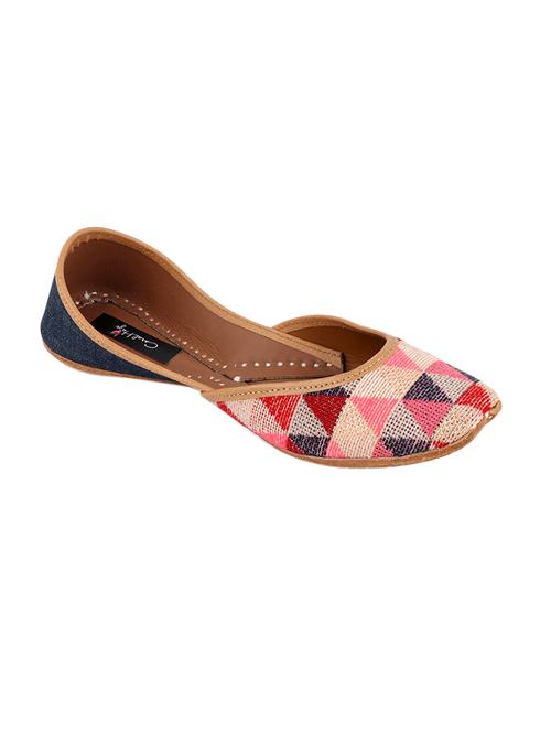 coral haze geometric pattern leather jutti - 14697704 - Standard Image - 1