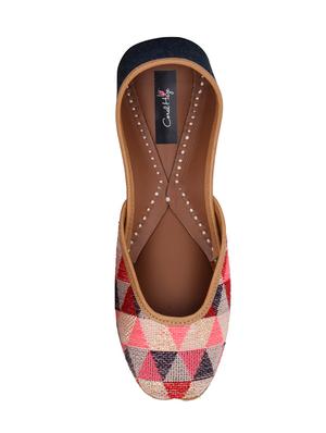 coral haze geometric pattern leather jutti - 14697704 - Standard Image - 4