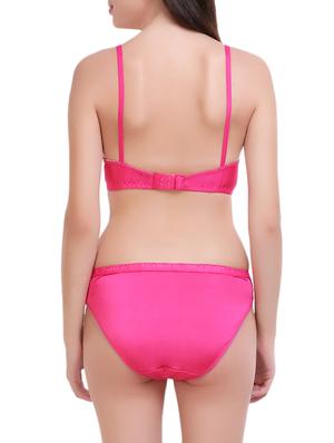 pink nylon bras and panty set - 14705777 - Standard Image - 4