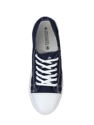 navy canvas lace up sneaker - 14709939 - Standard Image - 4
