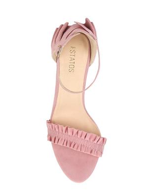 pink leather ankle strap sandals - 14714930 - Standard Image - 4