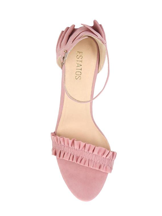pink leather ankle strap sandals - 14714930 - Zoom Image - 4