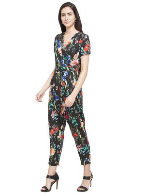 green printed full leg jumpsuit - 14719797 - Standard Image - 4