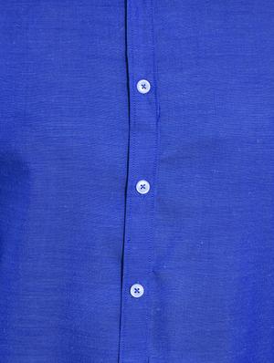 dark blue cotton casual shirt - 14720474 - Standard Image - 4