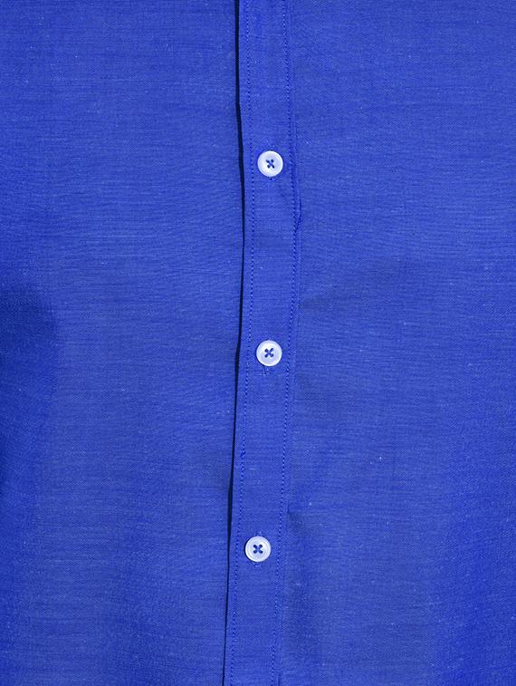 dark blue cotton casual shirt - 14720474 - Zoom Image - 4