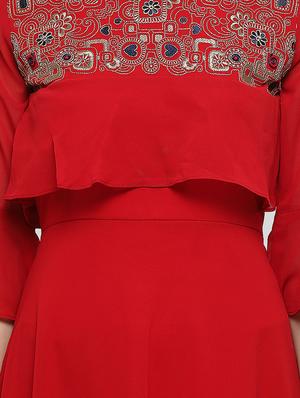 red layered dress - 14727622 - Standard Image - 4