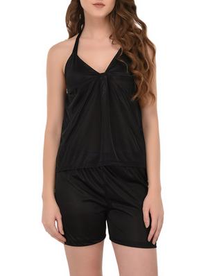black satin nightwear set - 14732857 - Standard Image - 4