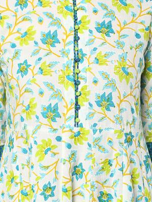 Printed anarkali kurta - 14736596 - Standard Image - 4