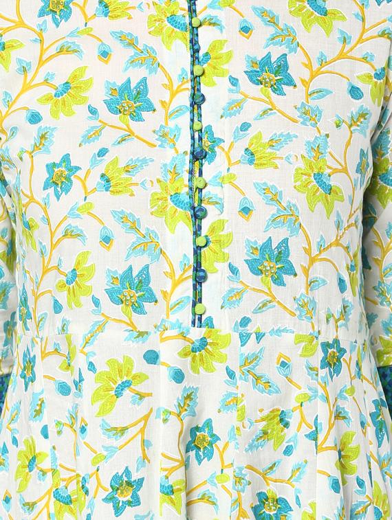 Printed anarkali kurta - 14736596 - Zoom Image - 4