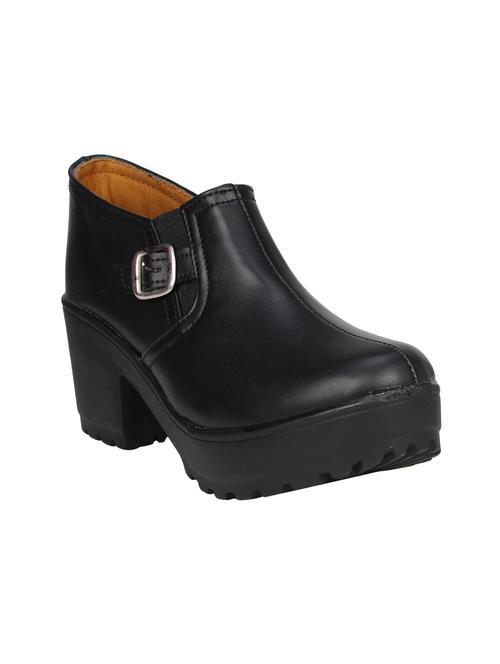 black slip on ankle boot - 14740239 - Standard Image - 1