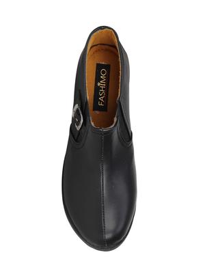 black slip on ankle boot - 14740239 - Standard Image - 4