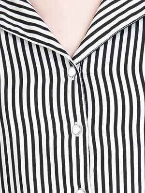 tie back striped belted dress - 14740314 - Standard Image - 4