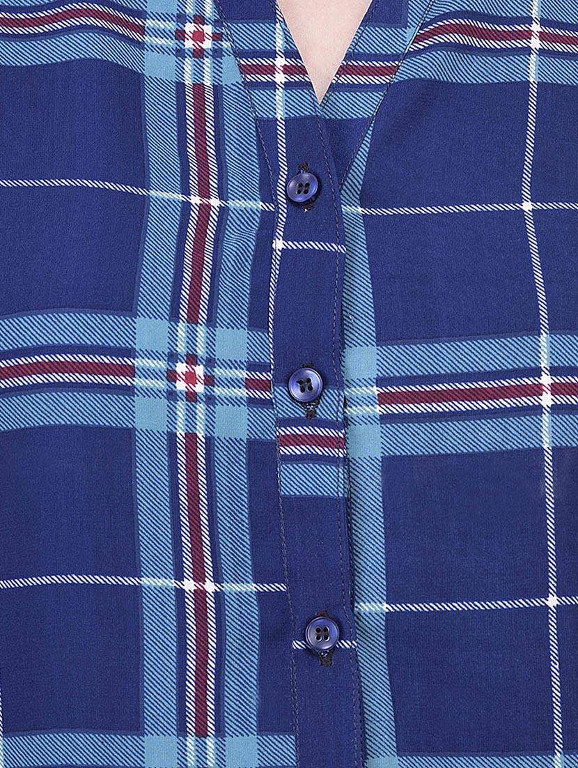 blue checkered shirt - 14745881 - Zoom Image - 4