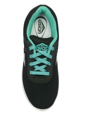 black canvas laceup sports shoes - 14746713 - Standard Image - 4