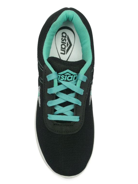 black canvas laceup sports shoes - 14746713 - Zoom Image - 4