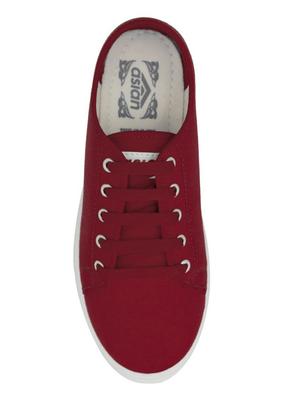 red canvas laceup sneakers - 14746722 - Standard Image - 4