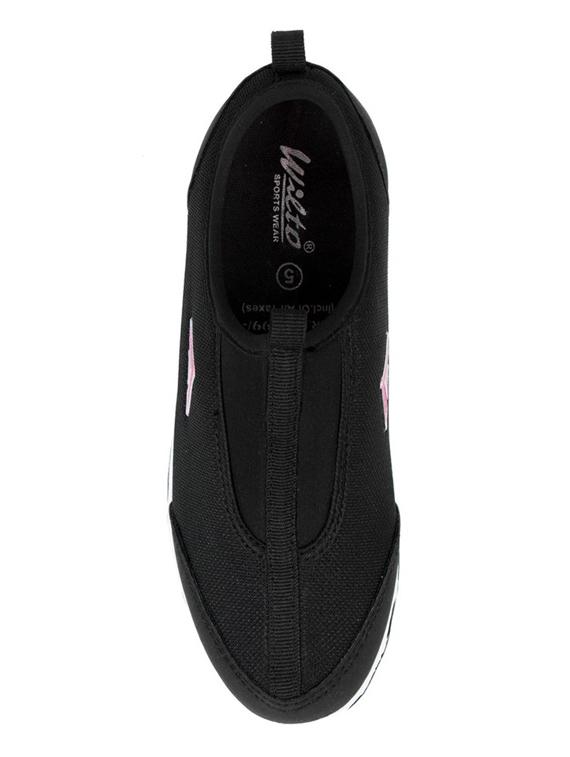 black mesh slip on sports shoes - 14746738 - Zoom Image - 4