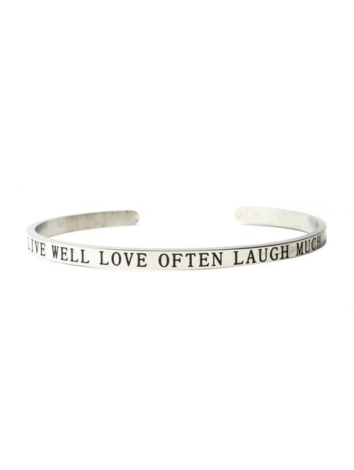 silver metal bracelet - 14758818 - Standard Image - 1