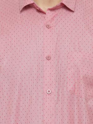 red cotton formal shirt - 14767304 - Standard Image - 4