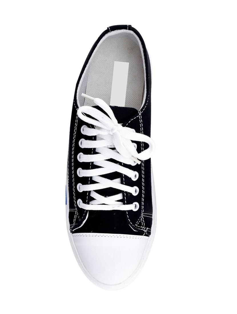 black canvas lace up sneaker - 14769412 - Zoom Image - 4
