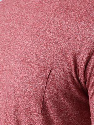 maroon cotton pocket t-shirt - 14769979 - Standard Image - 4