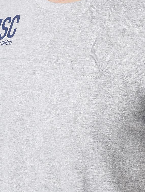 grey cotton back print t-shirt - 14770000 - Zoom Image - 4