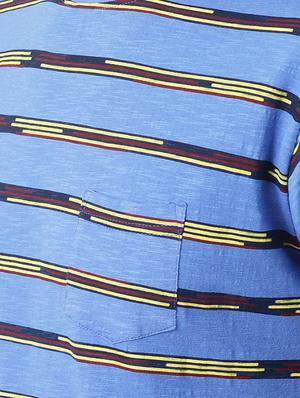 blue cotton pocket t-shirt - 14770012 - Standard Image - 4