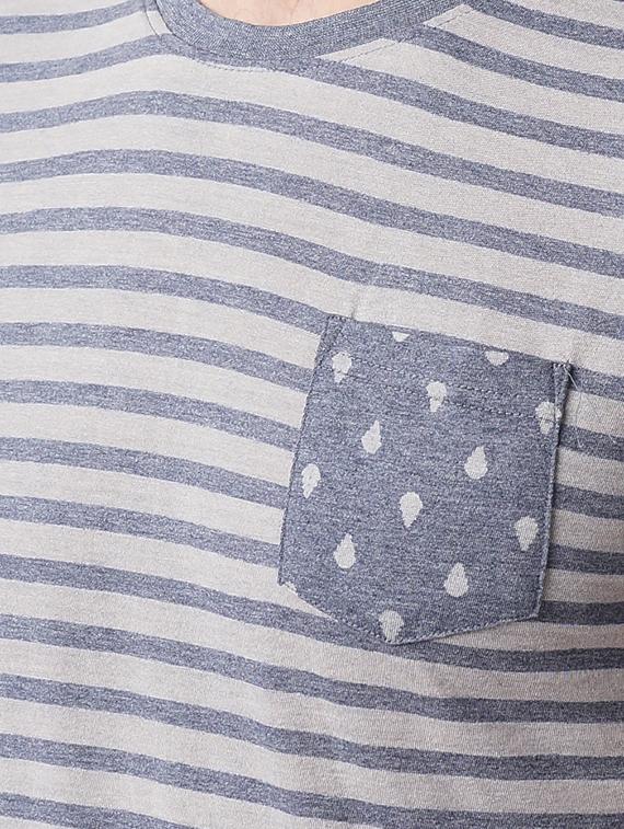 grey cotton pocket t-shirt - 14770021 - Zoom Image - 4