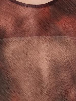brown printed chiffon tunic - 14771921 - Standard Image - 4