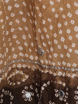 brown cotton flared skirt - 14772725 - Standard Image - 4