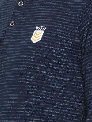 navy blue cotton all over print t-shirt - 14775302 - Standard Image - 4