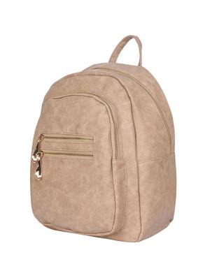 beige leatherette fashion backpack - 14777034 - Standard Image - 4
