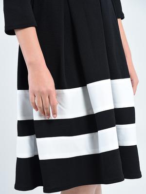black fit and flare dress - 14778465 - Standard Image - 4