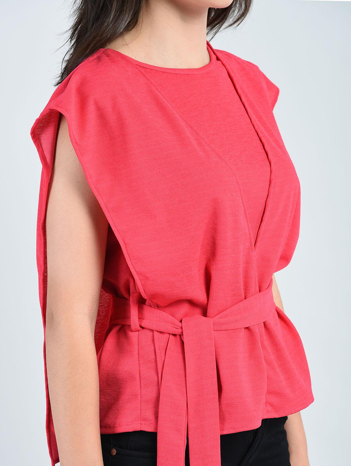 side tie-up layered top - 14778889 - Zoom Image - 4