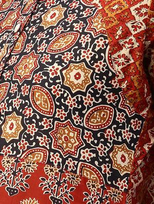 red cotton aline kurta - 14783385 - Standard Image - 4