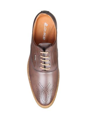 brown Leather lace-up oxford - 14783868 - Standard Image - 4