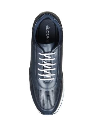 navy leather sport shoes - 14783883 - Standard Image - 4