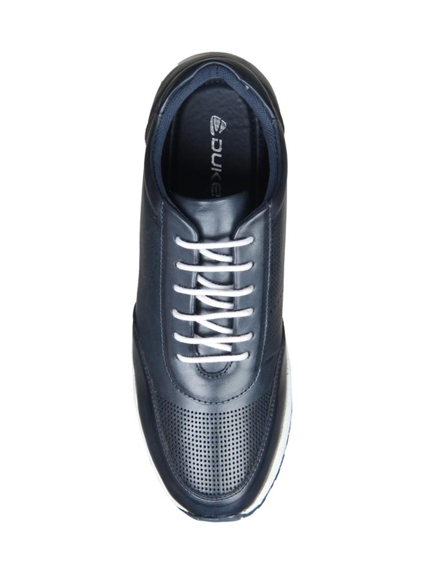 navy leather sport shoes - 14783883 - Zoom Image - 4