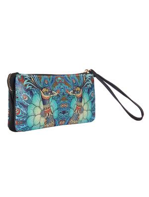 blue leatherette regular clutch - 14790199 - Standard Image - 4