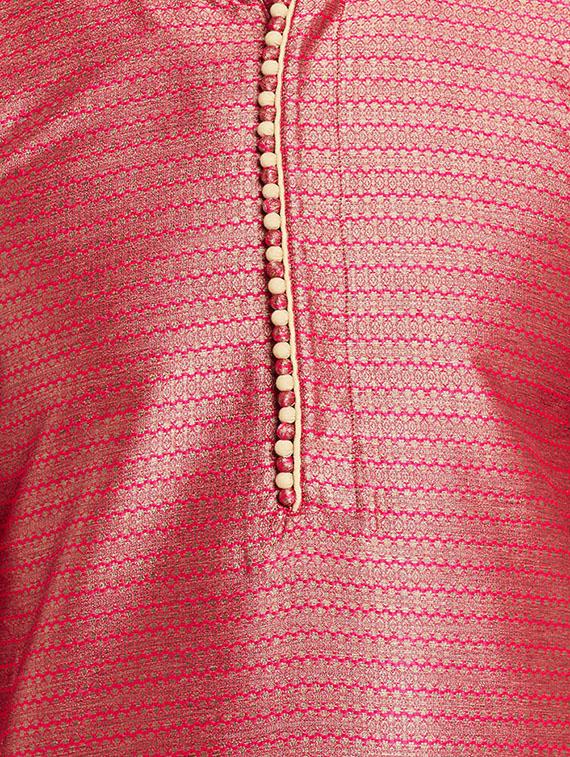 pink dupion ethnic wear set - 14794230 - Zoom Image - 4