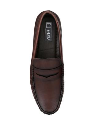 brown leather slip on loafer - 14794484 - Standard Image - 4