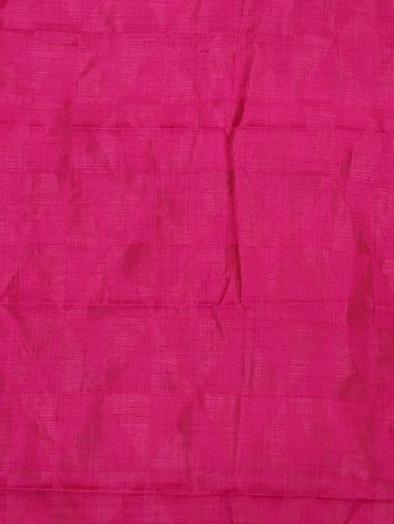pink woven saree with blouse - 14795233 - Zoom Image - 4