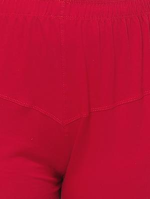 red solid leggings - 14795866 - Standard Image - 4