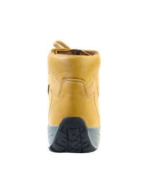 beige leatherette high ankle boots - 14804815 - Standard Image - 4