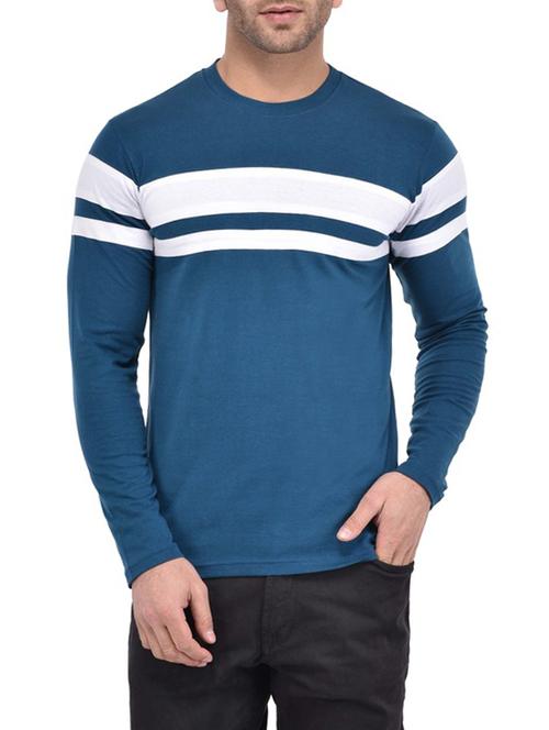 blue cut & sew t-shirt - 14810246 - Standard Image - 1
