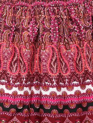 pink printed flared skirt - 14811728 - Standard Image - 4