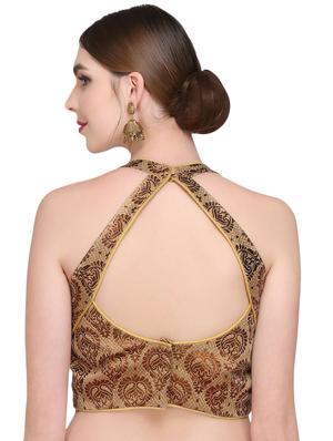 gold 100% brocade blouse - 14812389 - Standard Image - 4